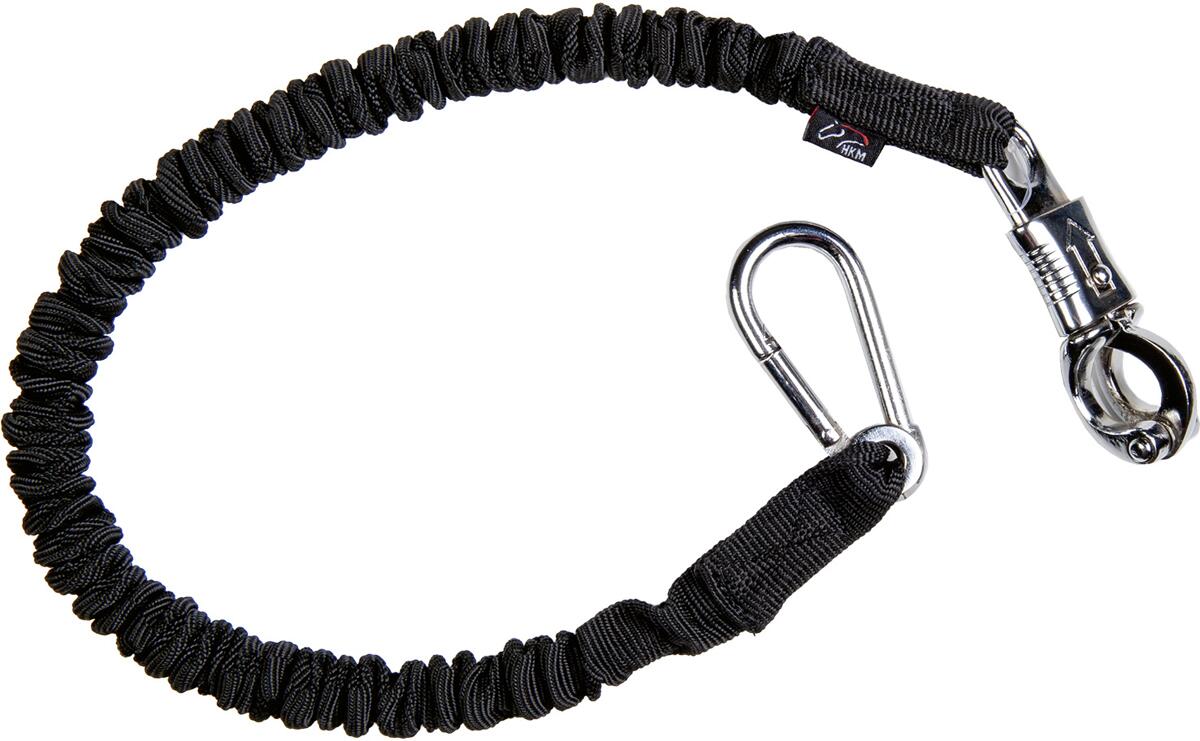 HKM Elastischer Anbindestrick, schwarz, 60cm