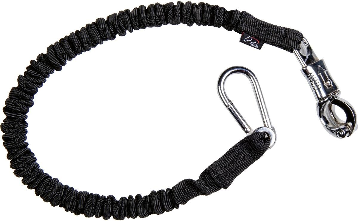 HKM Elastischer Anbindestrick, schwarz, 60cm