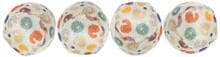 Palline Trixie con motivo leopardato, peluche, ø4cm, 4 pezzi