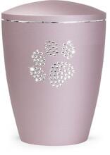 Urna per animali Völsing Elegance Edition, zampa in cristallo, velvet rosé, 0,5 L