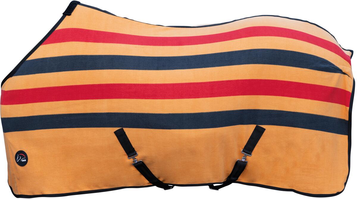 HKM Professional Premium Abschwitzdecke, schwarz/rot/gold, 165cm