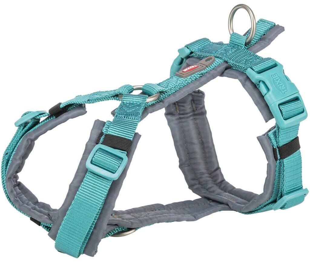 Trixie Premium Trekking Geschirr, aqua/grafit, M, 53-64cm/20mm