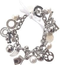 Happy House bracelet, white, 20cm