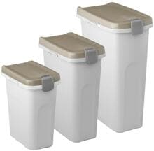 Stefanplast food container, brown/white