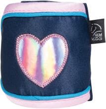 HKM Funny Horses Hearts bende in pile, blu scuro, 150 cm
