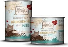 Mjamjam Duett Katzenfutter Hühnchen-Filet küsst Pute