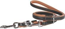 Knuffelwuff Arcadia Hundeleine, verstellbar, 200cm, 1,5cm, schwarz