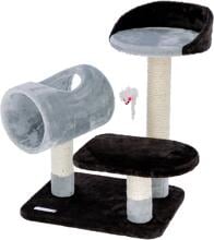 KERBL Pet Moon scratching post, grey/black, 46x36x62cm