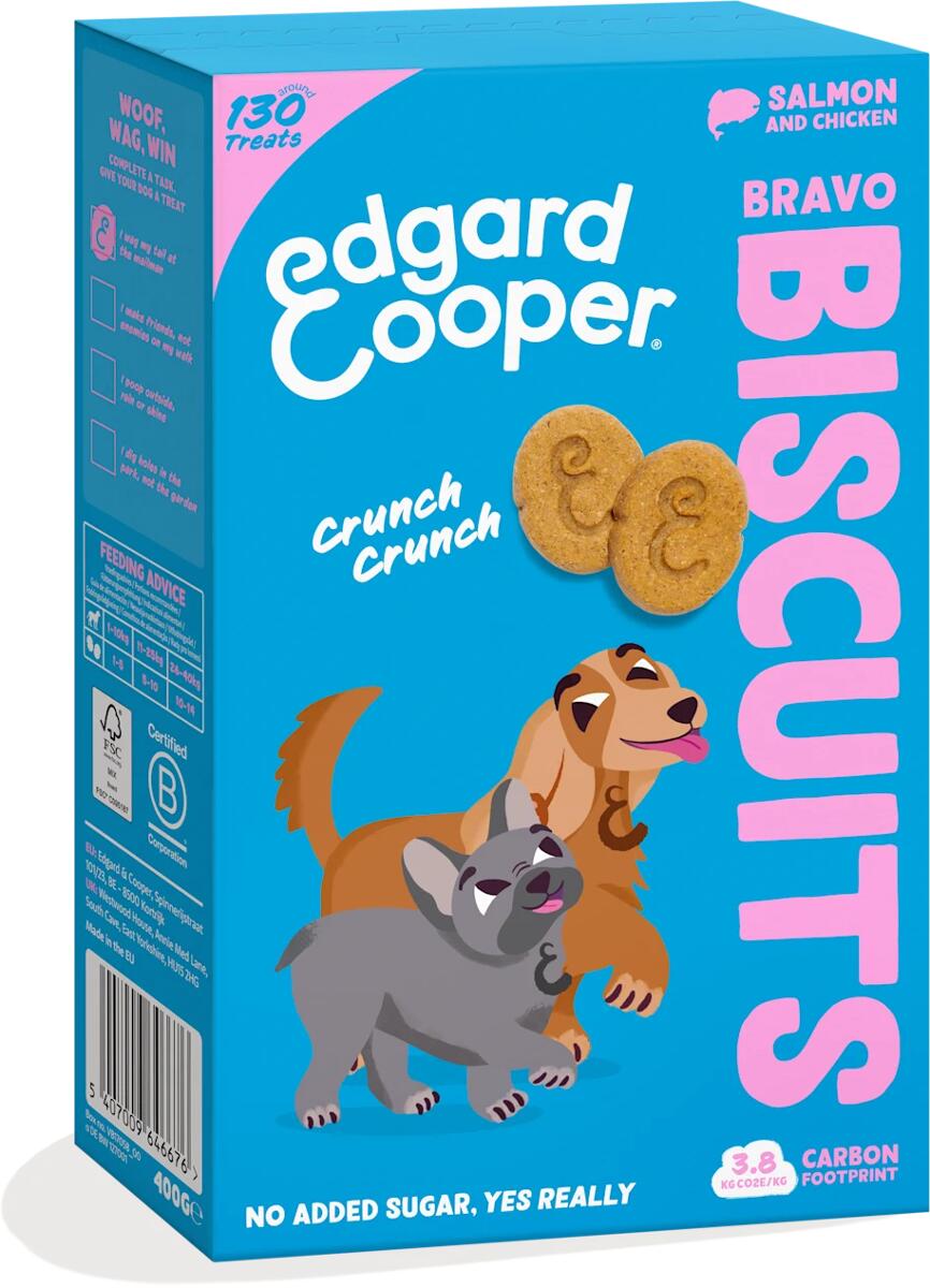 Edgard Cooper Biscuits Hundekekse, 400g, Lachs & Huhn