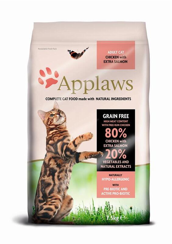 Applaws Adult Cat | mit Huhn & Lachs | getreidefreies Katzenfutter | 2 kg