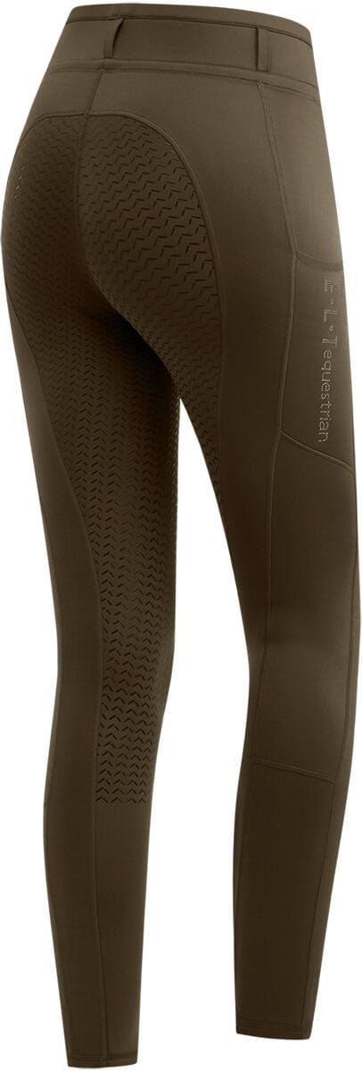 ELT Ella Glam Kinder Reitleggings, grünbraun, 176