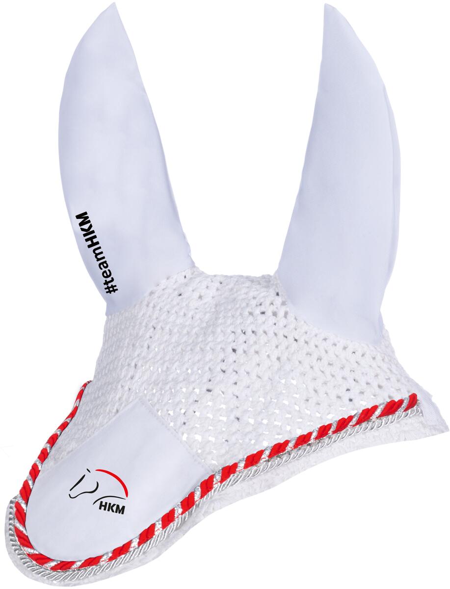 HKM Team HKM Fliegenhaube, weiß, Pony
