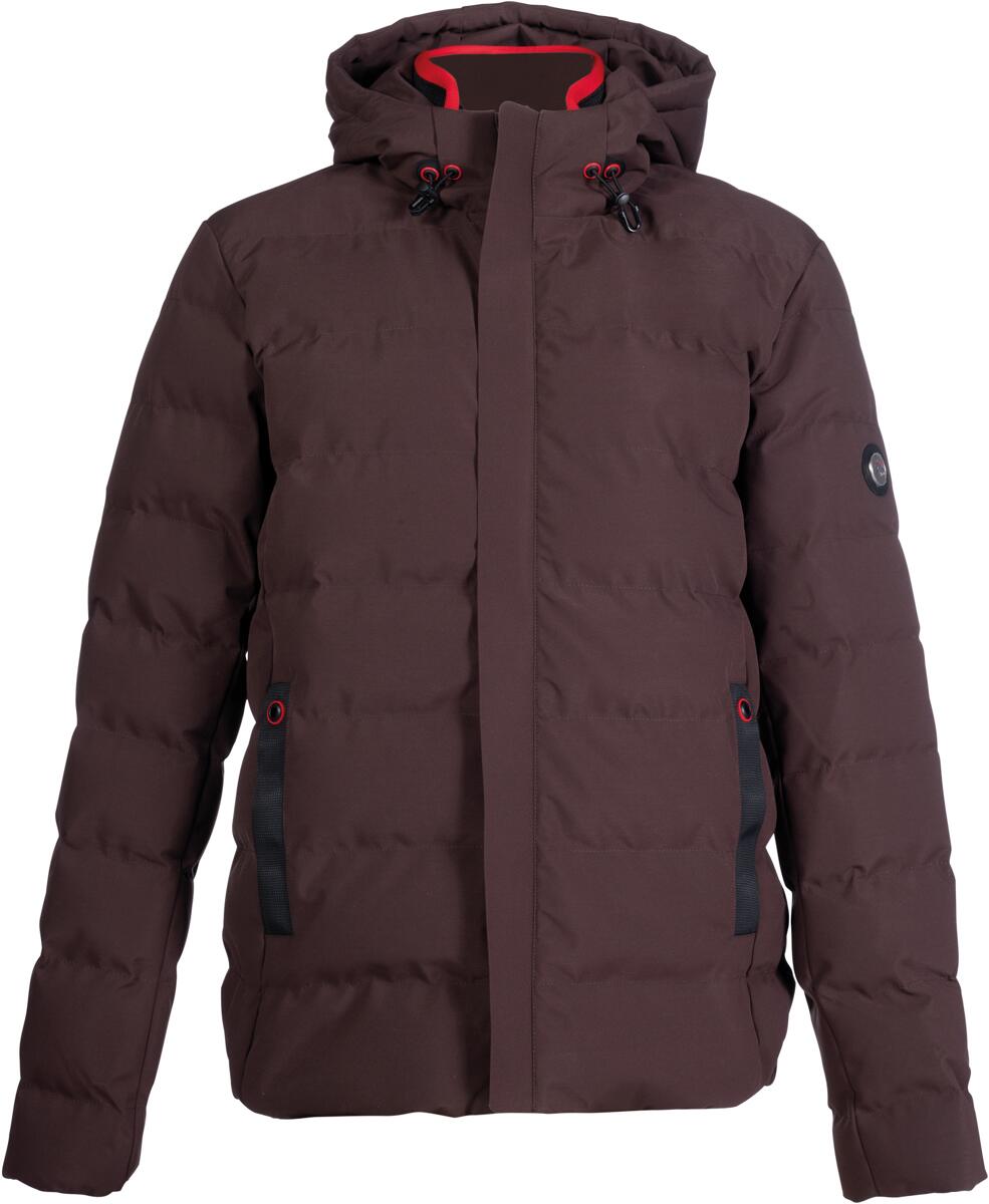 HKM Hamburg Herren Steppjacke, dunkelbraun, XS