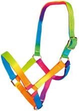 HKM Multicolor Nylonhalfter, bunt, Shetty