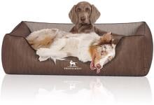 Knuffelwuff Outlander orthopädisches Hundebett, 105x75cm, braun/grau