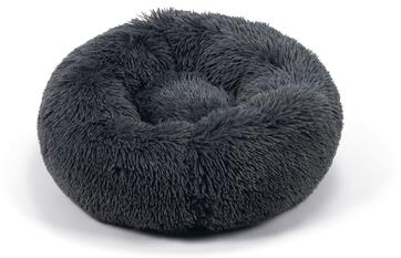 beeztees Yali Hundebett, Plüsch, grau, 50cm