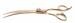 GEIB Gold Pearl Hundeschere, gebogen