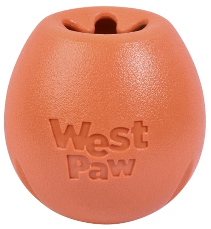 WestPaw Echo Rumbl Hundespielzeug, orange, L, Ø10cm