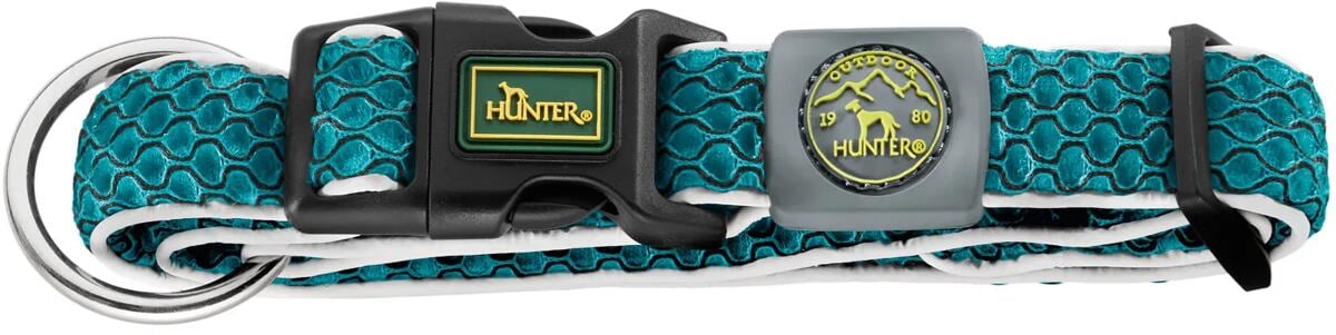 Hunter Hilo Vario Plus Hundehalsband, türkis, XL