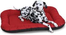 Knuffelwuff Lucky Indoor- und Outdoor-Hundebett, 70x46cm, rot