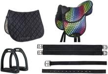 HKM Colourful Shettysattel Set, 12"