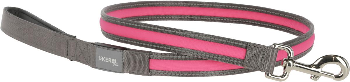 KERBL Pet Light & Reflex Leuchtleine, pink, 120cm/25mm