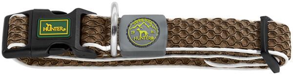 Hunter Hilo Vario Basic Hundehalsband mit Kühleffekt, braun, S-M