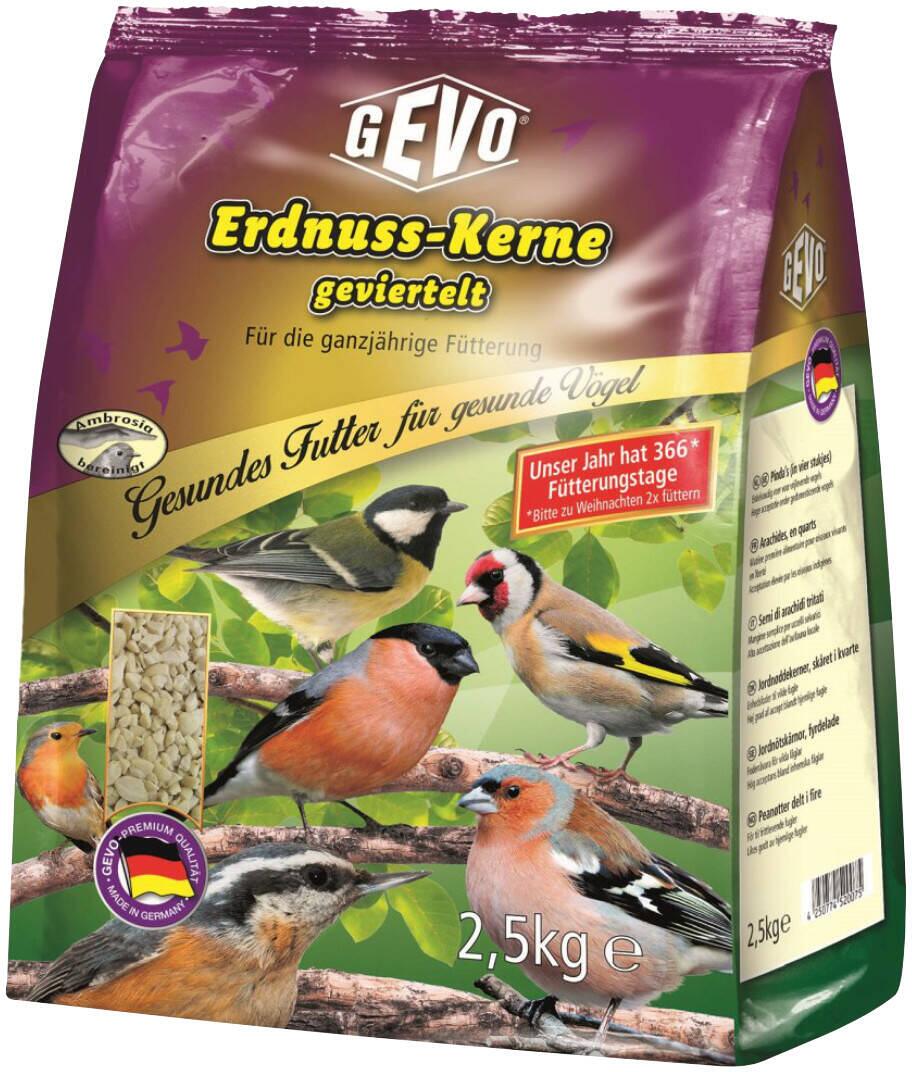 GEVO Erdnusskerne Vogelfutter, geviertelt, 2,5kg