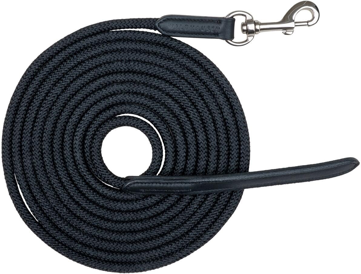 Waldhausen Bodenarbeitsseil mit Karabiner, schwarz, 4m