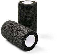 KRUUSE Vet-Flex Bandage, schwarz, 10cmx4,5m, 10 Stück