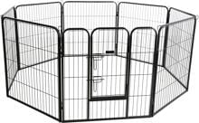 KERBL Pet Hunde- und Welpengehege, 8 Elemente à 77x80cm