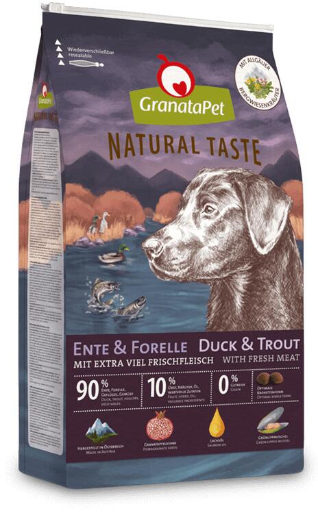 GranataPet Natural Taste Trockenfutter mit Ente & Forelle PetPoint Charly
