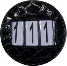 Numeri di partenza HKM Ida, nero/crocodile, tondo