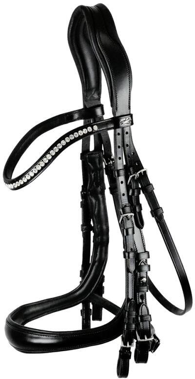 Schockemöhle Equitus Gamma SP Kandare, black/silver, WB