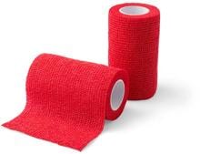 KRUUSE Vet-Flex Bandage, rot, 10cmx4,5m, 10 Stück