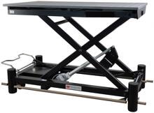 Stabilo Elite Schertisch in schwarz 120cmx65cmmit neuer Fußschaltung ohne Halterung;