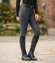 Pantaloni da equitazione in silicone ELT Comfort Ride, colore asfalto, taglia 46