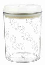 Trixie Futter- und Snackdose, Kunststoff, 1,5L/ø12x17,5cm, transparent/weiß