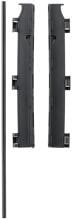 Supporto a parete DogSpace per griglia per caminetto Max, nero
