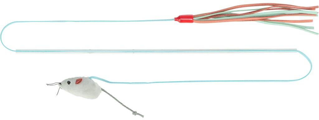 Trixie Katzenminze Spielangel, 2-seitig, Kunststoff/Fleece/Plüsch, 40cm