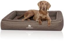 Knuffelwuff Montego, lettino ortopedico per cani, 105x80 cm, grigio-marrone
