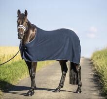 Tappeto in pile USG con profili a contrasto, navy, 155 cm