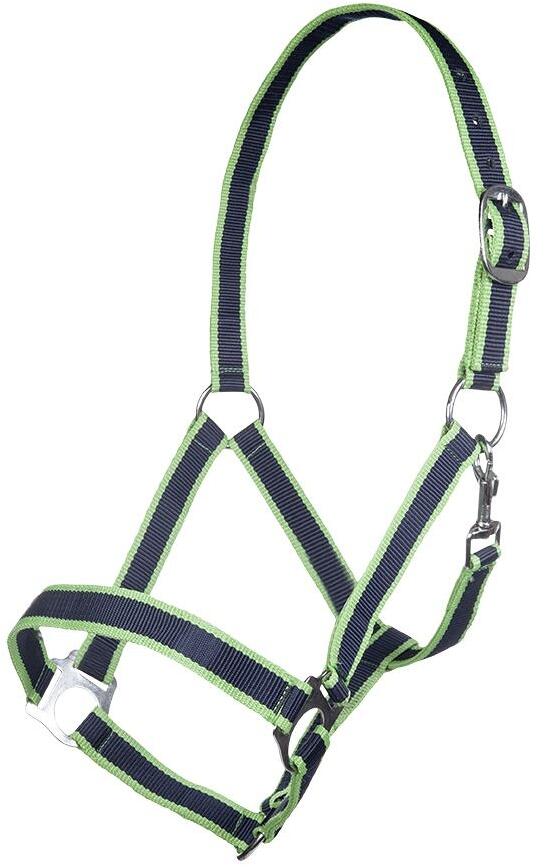 HKM Budapest Halfter, navy/grasgrün, Vollblut