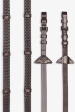 LeMieux Redini morbide in gomma con fermi, Full, Havana/Silver
