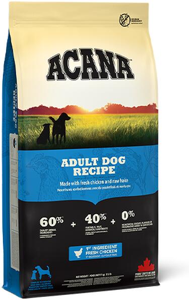 Acana Adult Dog Trockenfutter mit Geflügel & Fisch, getreidefrei, 2kg