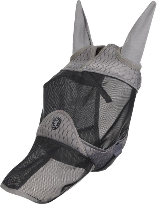 LeMieux Gladiator Full Fliegenmaske, grau, L