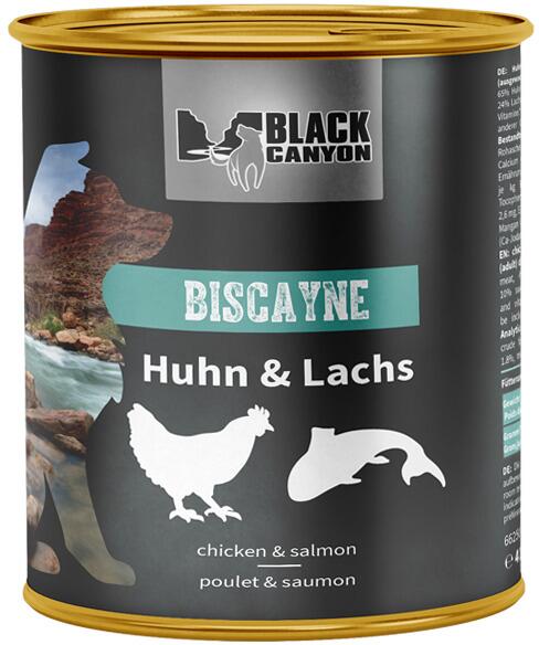 Black Canyon Biscayne Nassfutter mit Huhn & Lachs, 6x820g