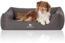 Knuffelwuff Leano orthopädisches Hundebett, 155x105cm, schwarz
