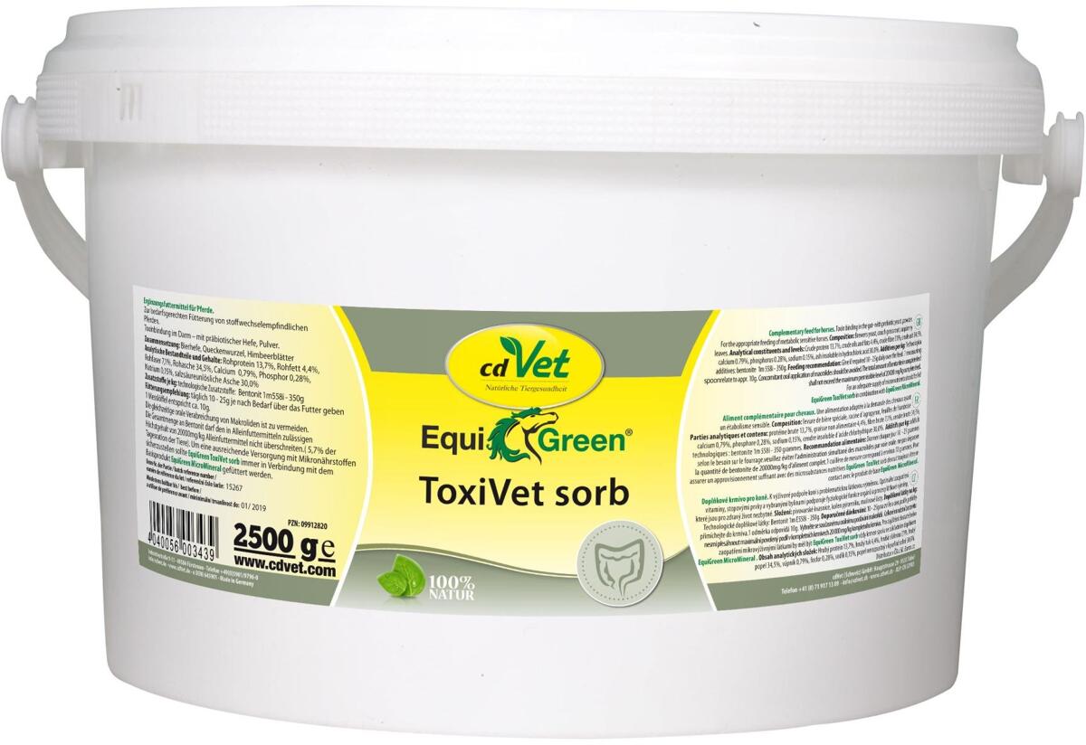 cdVet EquiGreen ToxiVet sorb Ergänzungsfutter, 2,5kg