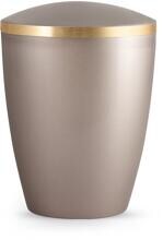 Urna per animali Völsing Elegance Edition, fascia dorata spazzolata, madreperla fumé, 2,8 L